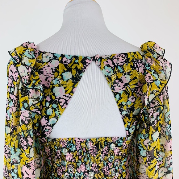 Free People Boho Mabel Floral Top XS - Picture 13 of 15